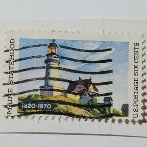 1970 US 6c Maine Statehood 150th Anniversary Stamp #1393 Used Cancelled